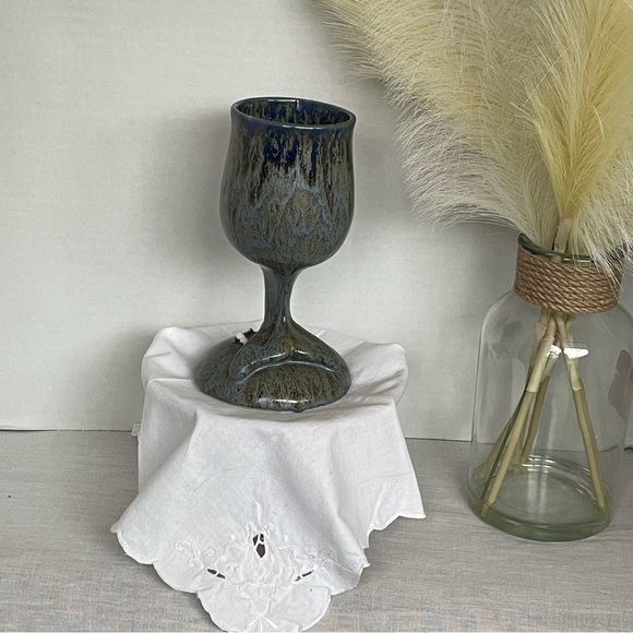 Doug Wylie The Wale’s Tail Pottery Wine | Beer Goblet Beach Haven New Jersey - Picture 1 of 10